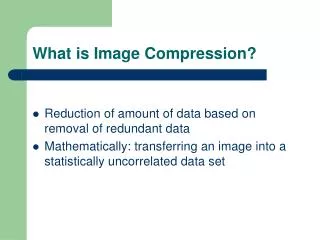 What is Image Compression?