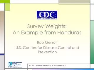 Survey Weights: An Example from Honduras