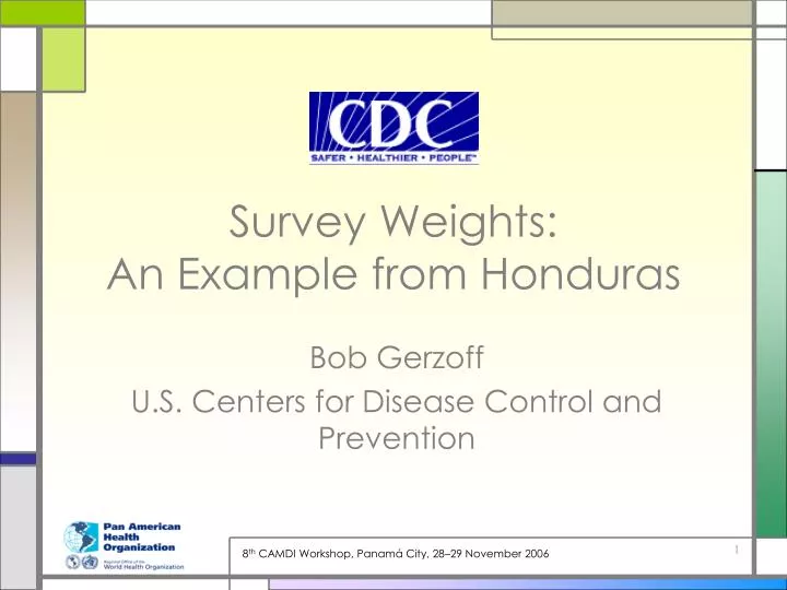 survey weights an example from honduras