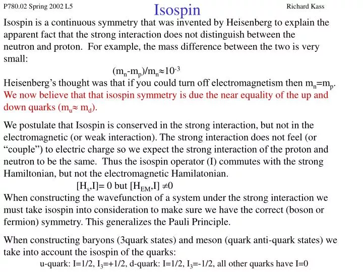 isospin