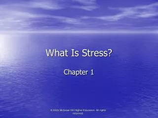what is stress