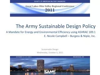 Sustainable Design Wednesday, October 5, 2011