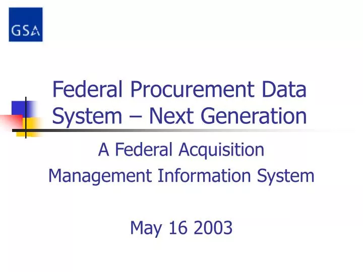 federal procurement data system next generation