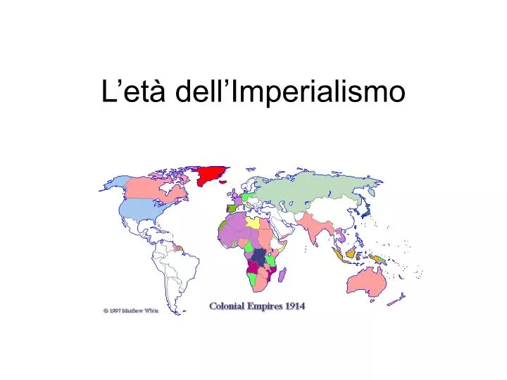 l et dell imperialismo