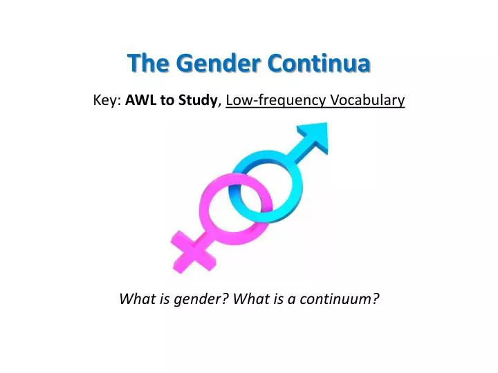 the gender continua