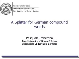 A Splitter for German compound words