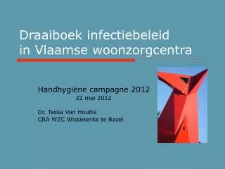 Draaiboek infectiebeleid in Vlaamse woonzorgcentra