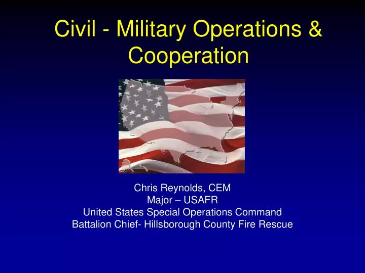 civil military operations cooperation