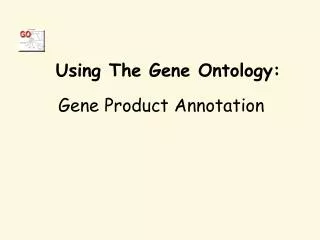 Using The Gene Ontology:
