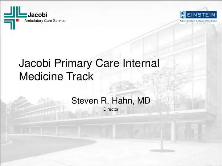 jacobi primary care internal medicine track