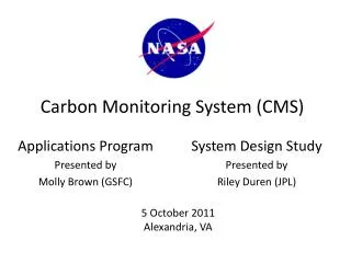 Carbon Monitoring System (CMS)