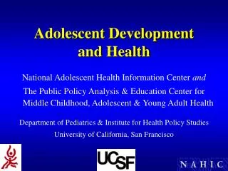 Adolescent Development and Health