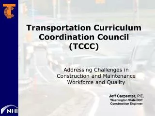 Transportation Curriculum Coordination Council (TCCC)