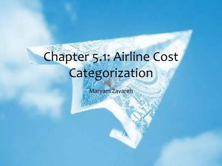 chapter 5 1 airline cost categorization