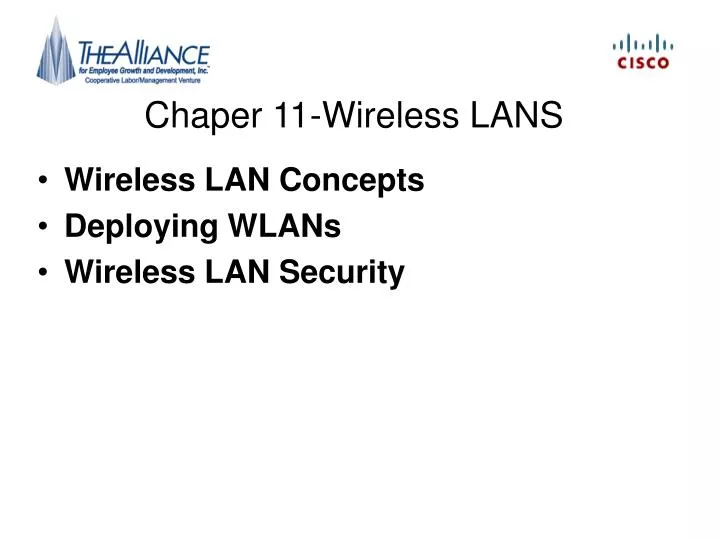 chaper 11 wireless lans