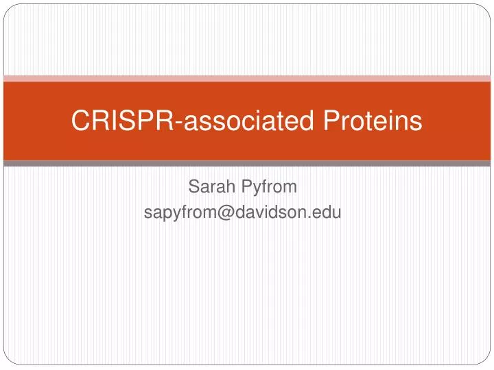 crispr associated proteins