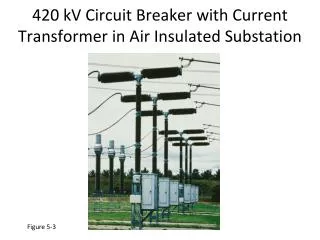 420 kV Circuit Breaker with Current Transformer in Air Insulated Substation