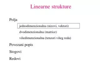 Linearne strukture