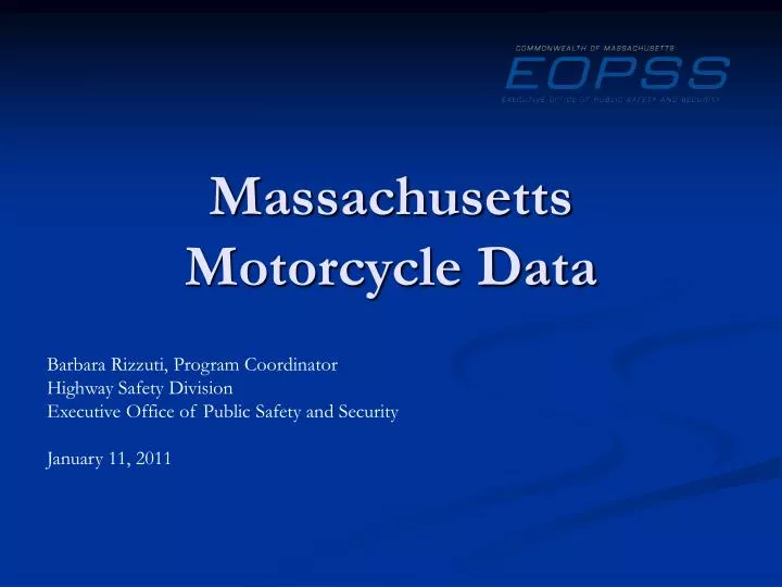 massachusetts motorcycle data
