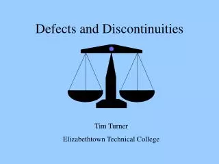 Defects and Discontinuities
