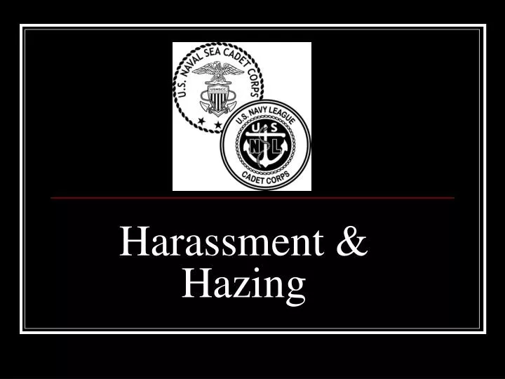 harassment hazing