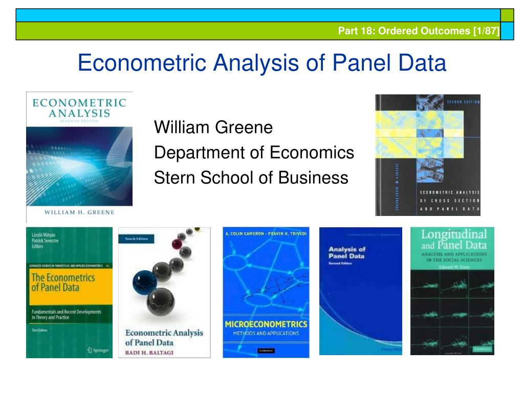 PPT - Econometric Analysis of Panel Data PowerPoint Presentation, free ...