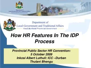 How HR Features In The IDP Process