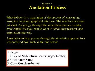 Anotation Process