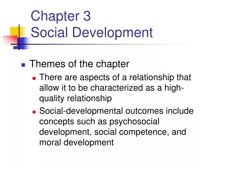 chapter 3 social development