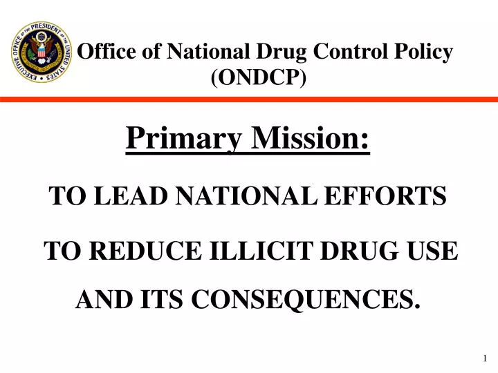 office of national drug control policy ondcp