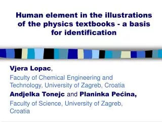 Human element in the illustrations of the physics textbooks - a basis for identification