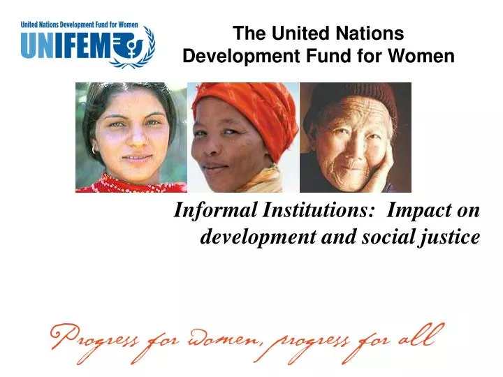 the united nations development fund for women
