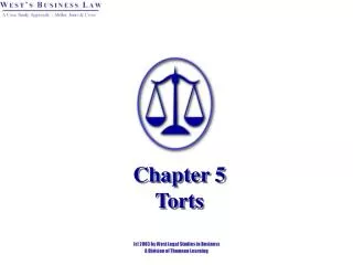 Chapter 5 Torts