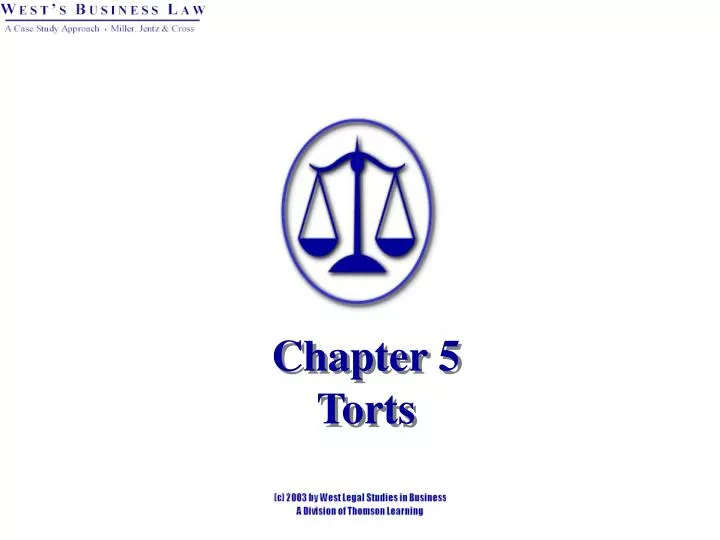 chapter 5 torts