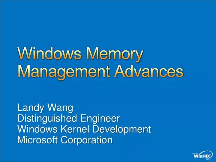 windows memory management advances