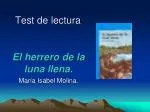 Test de lectura - slide 1