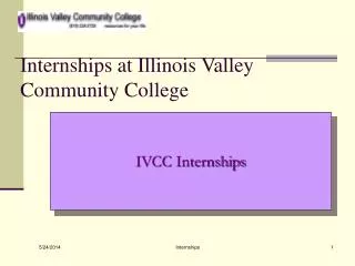 Internships at Illinois Valley Community College