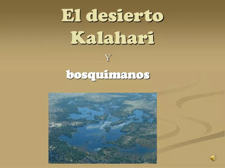 el desierto kalahari