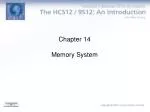 Chapter 14 Memory System