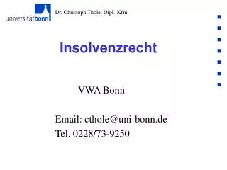 Insolvenzrecht