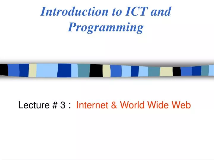 introduction to ict and programming