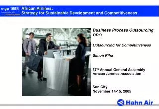 African Airlines: Strategy for Sustainable Development and Competitiveness