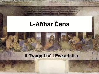 L-A ħħar Ċena