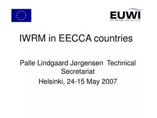 IWRM in EECCA countries