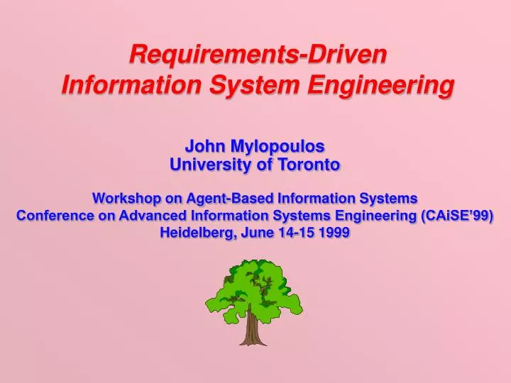 requirements driven information system engineering