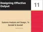 Designing Effective Output - slide 1