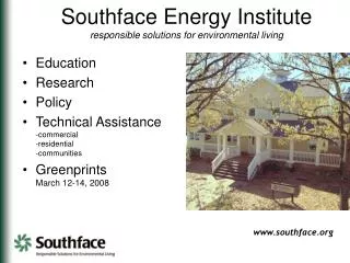 Southface Energy Institute responsible solutions for environmental living