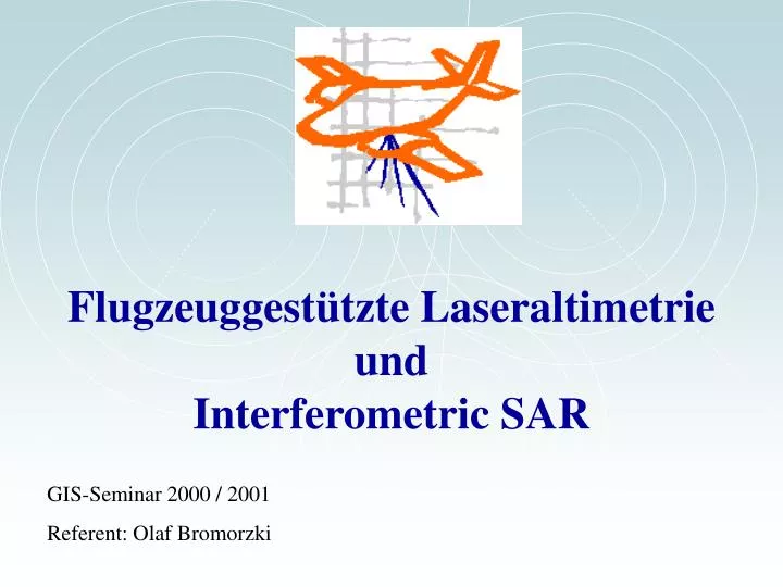 flugzeuggest tzte laseraltimetrie und interferometric sar