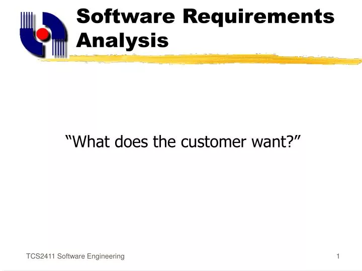 software requirements analysis