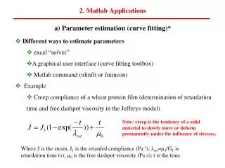 2. Matlab Applications